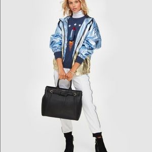 Henri Bendel Belmont Tote Leather NEW